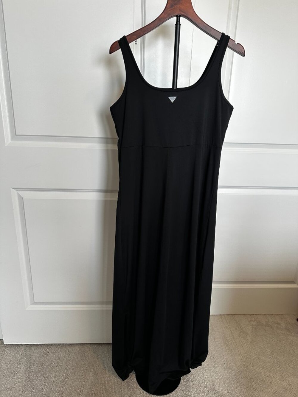 Columbia Black Maxi Dress Women's Large Sleeveless Stretch Travel Dress - Picture 2 of 5